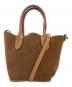 POLO RALPH LAUREN（ポロ・ラルフローレン）の古着「Bellport Suede Mini Tote」｜ブラウン
