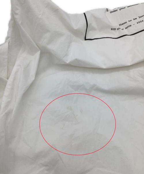 MM6 Maison Margiela（エムエムシックスメゾンマルジェラ）MM6 Maison Margiela (エムエムシックスメゾンマルジェラ) 長袖ワンピース バックロゴワンピース ホワイト サイズ:38の古着・服飾アイテム