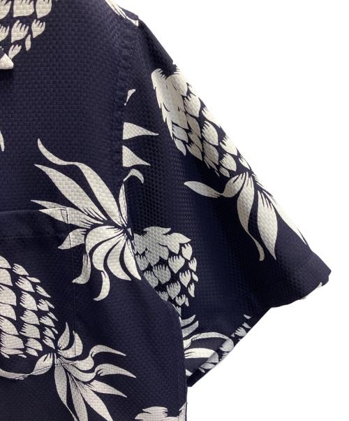 Duke Kahanamoku（デュークカハナモク）Duke Kahanamoku (デュークカハナモク) COOLMAX HAWAIIAN SHIRT ネイビー サイズ:Mの古着・服飾アイテム