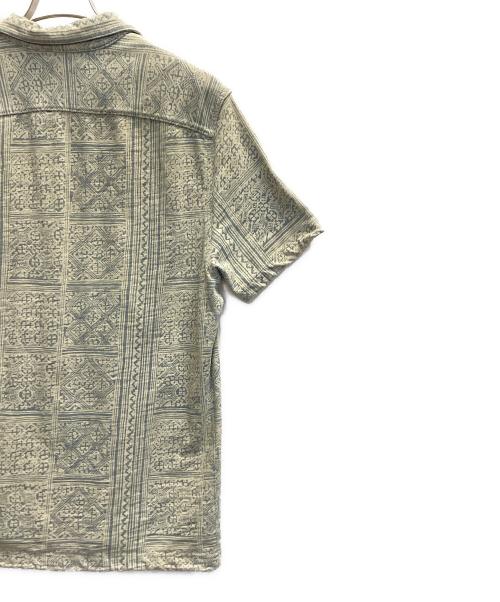 RRL（ダブルアールエル）RRL (ダブルアールエル) 総柄オープンカラーシャツ ブルー サイズ:Ｍの古着・服飾アイテム