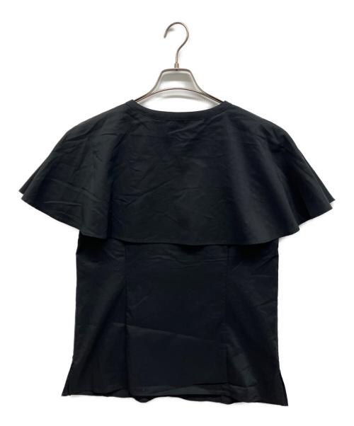 EPOCA（エポカ）EPOCA (エポカ) コットンストレッチ ケープブラウス ブラック サイズ:40の古着・服飾アイテム