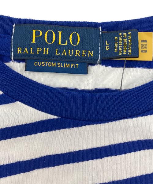 POLO RALPH LAUREN（ポロ・ラルフローレン）POLO RALPH LAUREN (ポロ・ラルフローレン) ボーダーTシャツ ブルー サイズ:L 未使用品の古着・服飾アイテム