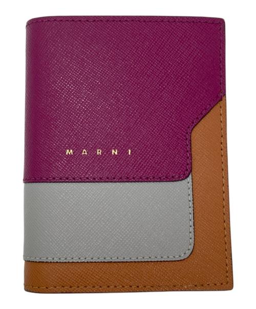 MARNI（マルニ）MARNI (マルニ) 2つ折り財布 パープルの古着・服飾アイテム