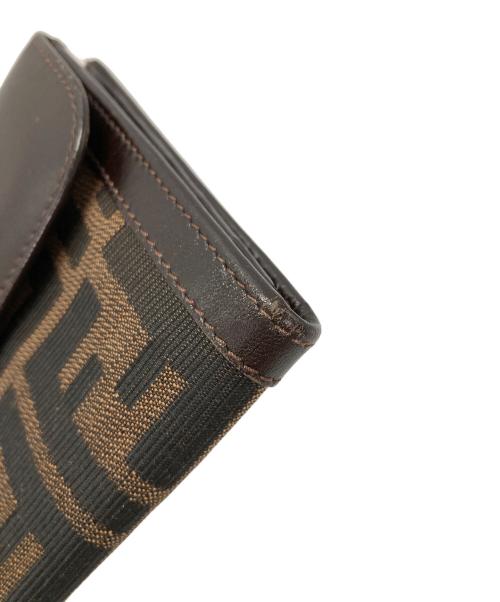 FENDI（フェンディ）FENDI (フェンディ) 2つ折り財布 ブラウンの古着・服飾アイテム