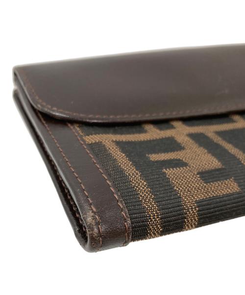 FENDI（フェンディ）FENDI (フェンディ) 2つ折り財布 ブラウンの古着・服飾アイテム