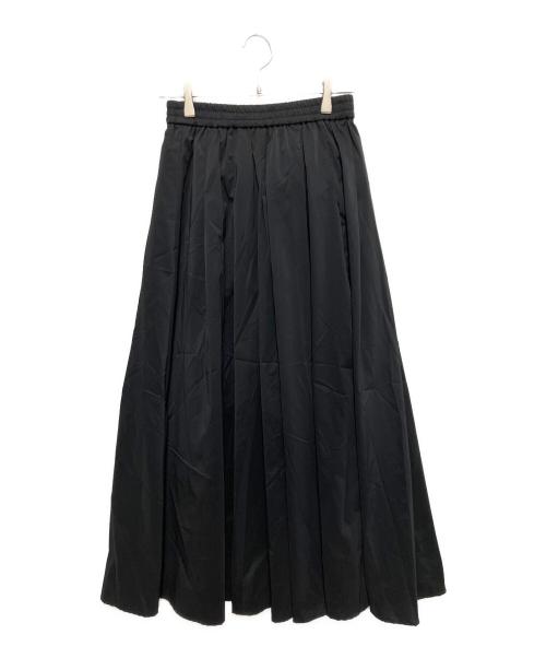MICA&DEAL（マイカアンドディール）MICA&DEAL (マイカアンドディール) タックギャザータフタスカート ブラック サイズ:FREEの古着・服飾アイテム