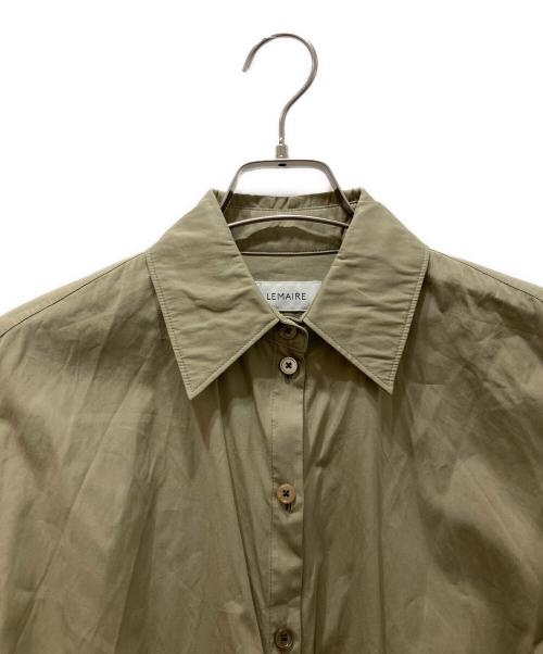 LEMAIRE（ルメール）LEMAIRE (ルメール) STRAIGHT COLLAR TWISTED SHIRT カーキ サイズ:34の古着・服飾アイテム