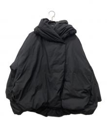 mizuiro-ind（ミズイロインド）の古着「フード付きショートダウンジャケット」｜ブラック