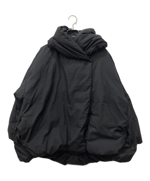 mizuiro-ind（ミズイロインド）mizuiro-ind (ミズイロインド) フード付きショートダウンジャケット ブラック サイズ:FREEの古着・服飾アイテム