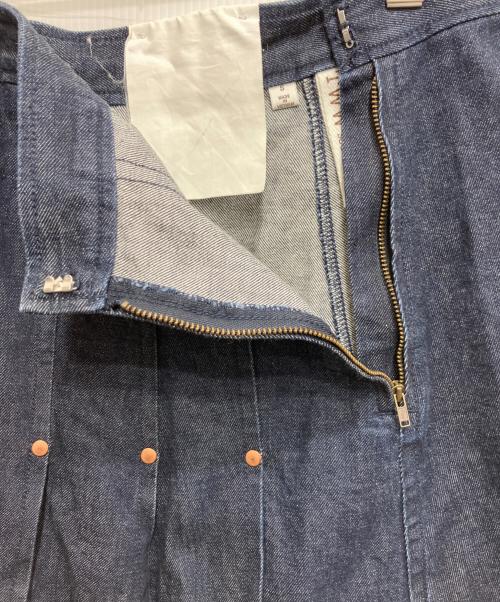 Traditional Weatherwear（トラディショナルウェザーウェア）Traditional Weatherwear (トラディショナルウェザーウェア) FRONT PK PLEATS SK インディゴ サイズ:Sの古着・服飾アイテム