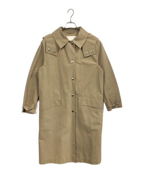MACKINTOSH（マッキントッシュ）MACKINTOSH (マッキントッシュ) ナイロンフーデッドステンカラーコート ベージュ サイズ:FREEの古着・服飾アイテム