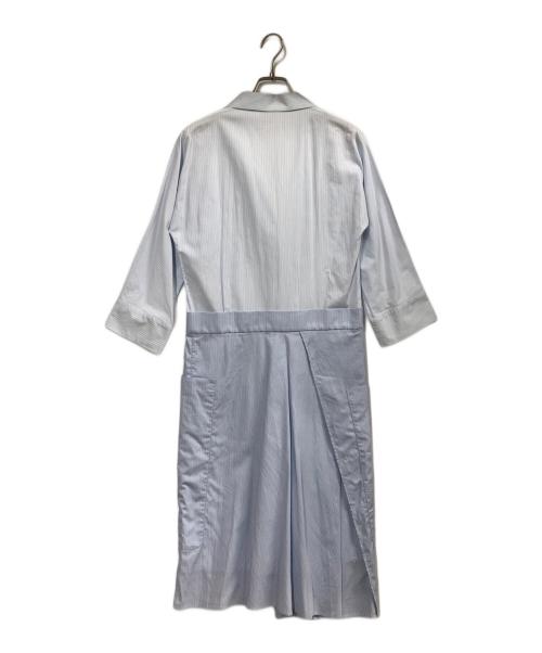 JIL SANDER（ジルサンダー）JIL SANDER (ジルサンダー) ドッキングシャツワンピース ブルー サイズ:34の古着・服飾アイテム