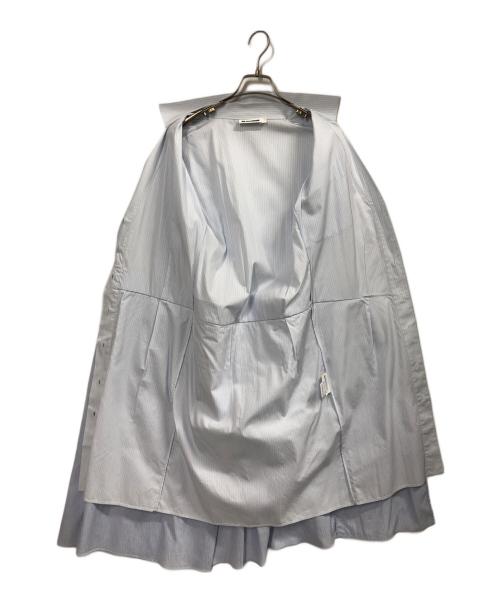 JIL SANDER（ジルサンダー）JIL SANDER (ジルサンダー) ドッキングシャツワンピース ブルー サイズ:34の古着・服飾アイテム