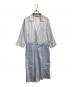 JIL SANDER（ジルサンダー）の古着「ドッキングシャツワンピース」｜ブルー