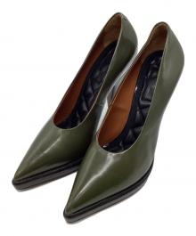 CELINE（セリーヌ）の古着「ハイヒールパンプス」｜オリーブ