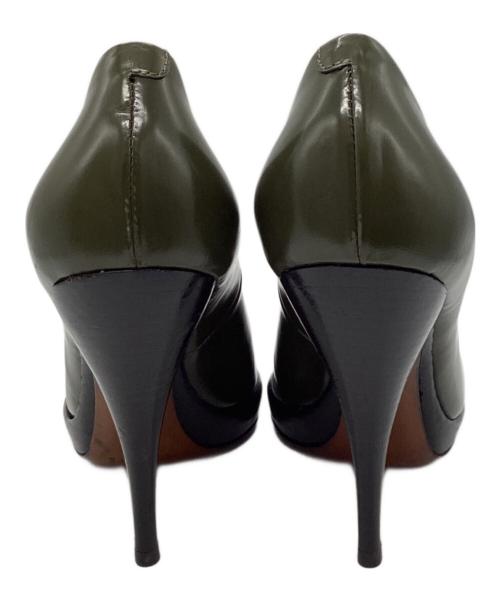 CELINE（セリーヌ）CELINE (セリーヌ) ハイヒールパンプス オリーブ サイズ:36の古着・服飾アイテム