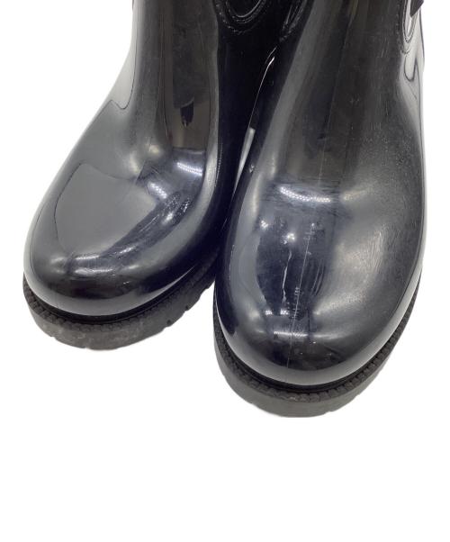 VALENTINO GARAVANI（ヴァレンティノ・ガラヴァーニ）VALENTINO GARAVANI (ヴァレンティノ・ガラヴァーニ) ピラミッドスタッズレインブーツ ブラック サイズ:38の古着・服飾アイテム