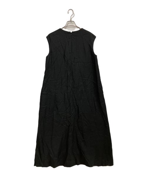 Plage（プラージュ）Plage (プラージュ) Linen フレア ワンピース ブラック サイズ:36の古着・服飾アイテム