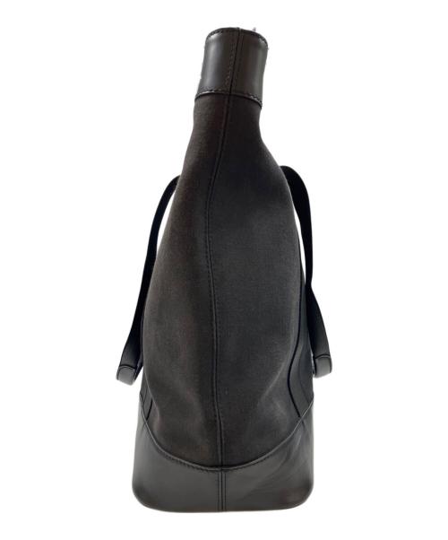 BALENCIAGA（バレンシアガ）BALENCIAGA (バレンシアガ) レザー×キャンバス ネイビートート スレ・ヨゴレ・色褪せ有りの古着・服飾アイテム