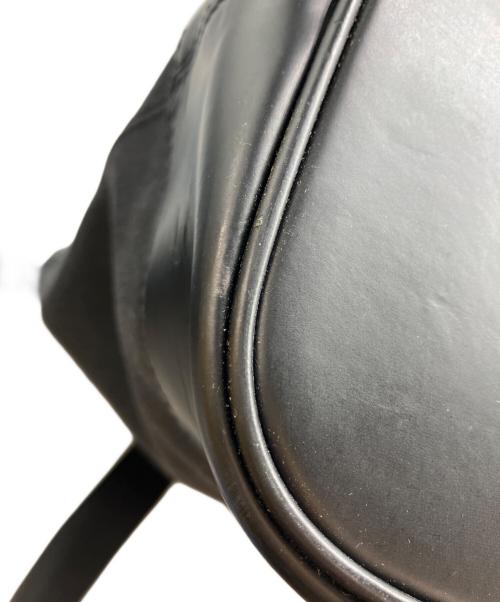 BALENCIAGA（バレンシアガ）BALENCIAGA (バレンシアガ) レザー×キャンバス ネイビートート スレ・ヨゴレ・色褪せ有りの古着・服飾アイテム