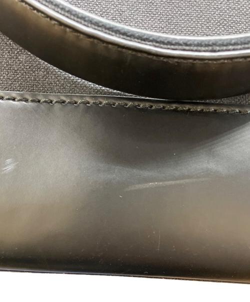BALENCIAGA（バレンシアガ）BALENCIAGA (バレンシアガ) レザー×キャンバス ネイビートート スレ・ヨゴレ・色褪せ有りの古着・服飾アイテム