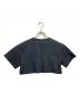 ALEXANDER WANG (アレキサンダー・ワン) ハイツイストクロップドTシャツ ブラック サイズ:XS：8000円