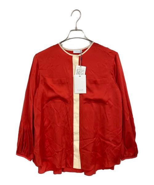 Cruciani（クルチアーニ）CRUCIANI (クルチアーニ) シルクブラウス レッド サイズ:38の古着・服飾アイテム