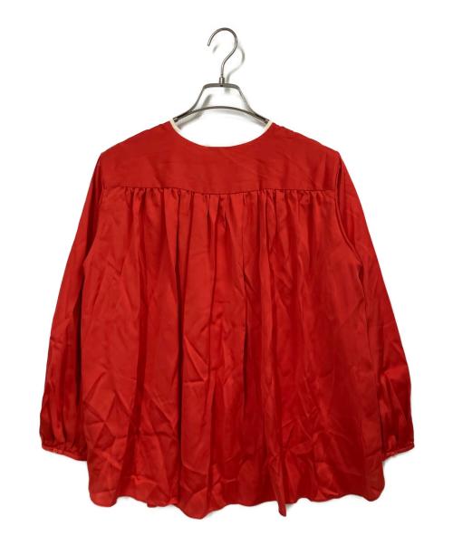 Cruciani（クルチアーニ）CRUCIANI (クルチアーニ) シルクブラウス レッド サイズ:38の古着・服飾アイテム
