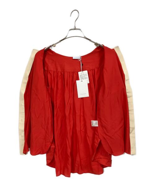 Cruciani（クルチアーニ）CRUCIANI (クルチアーニ) シルクブラウス レッド サイズ:38の古着・服飾アイテム