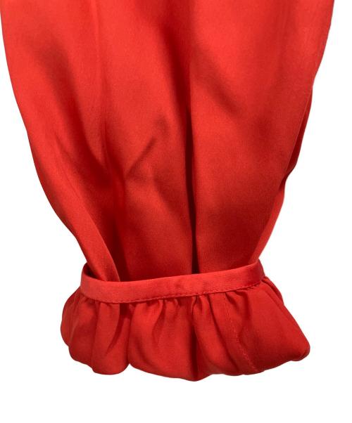 Cruciani（クルチアーニ）CRUCIANI (クルチアーニ) シルクブラウス レッド サイズ:38の古着・服飾アイテム