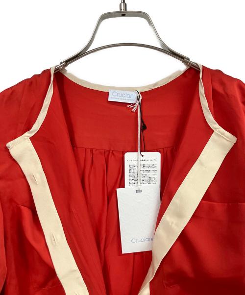 Cruciani（クルチアーニ）CRUCIANI (クルチアーニ) シルクブラウス レッド サイズ:38の古着・服飾アイテム