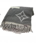 LOUIS VUITTONルイ ヴィトン）の古着「エシャルプ・モノグラム キャピタル」｜アイボリー×グレー