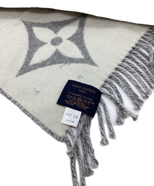 LOUIS VUITTON（ルイ ヴィトン）LOUIS VUITTON (ルイ ヴィトン) エシャルプ・モノグラム キャピタル アイボリー×グレー サイズ:下記参照の古着・服飾アイテム