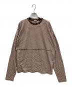 SEAシー）の古着「SKATER L/S TEE　ボーダーロングスリーブカットソー　Tシャツ」｜ブラウン