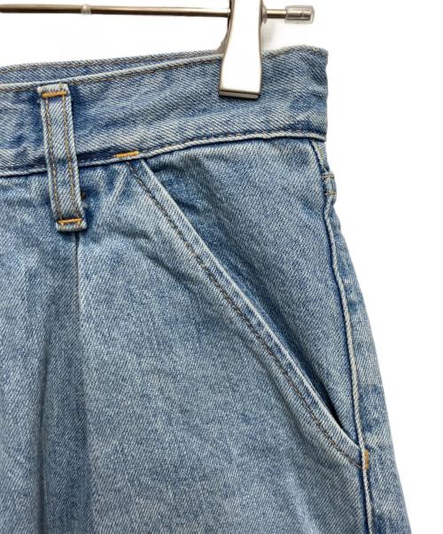 UNGRID（アングリッド）UNGRID (アングリッド) ウエストタックカーブデニム インディゴ サイズ:W24の古着・服飾アイテム
