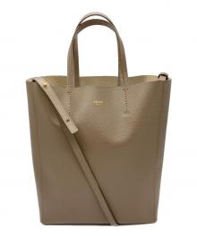 CELINE（セリーヌ）の古着「バーティカルカバ スモール 2WAYショルダーバッグ」｜グレー