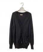 MARGARET HOWELLマーガレットハウエル）の古着「CHUNKY WOOL カーディガン」｜ブラック