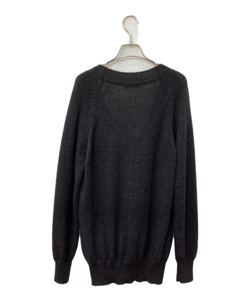 MARGARET HOWELL（マーガレットハウエル）MARGARET HOWELL (マーガレットハウエル) CHUNKY WOOL カーディガン ブラック サイズ:2の古着・服飾アイテム