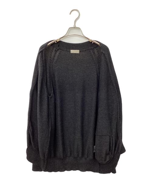 MARGARET HOWELL（マーガレットハウエル）MARGARET HOWELL (マーガレットハウエル) CHUNKY WOOL カーディガン ブラック サイズ:2の古着・服飾アイテム