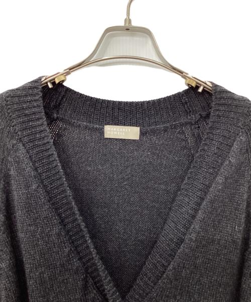 MARGARET HOWELL（マーガレットハウエル）MARGARET HOWELL (マーガレットハウエル) CHUNKY WOOL カーディガン ブラック サイズ:2の古着・服飾アイテム
