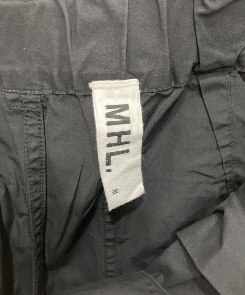 MHL（エムエイチエル）MHL (エムエイチエル) タックパンツ ブラック サイズ:Lの古着・服飾アイテム