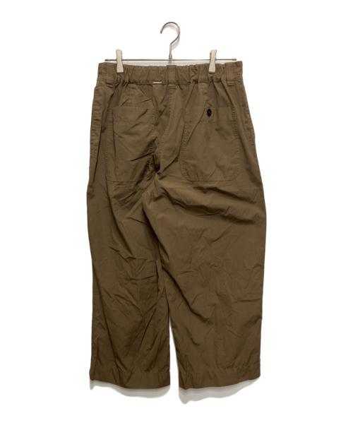 MHL（マーガレットハウエル）MHL (エムエイチエル) タックパンツ ブラウン サイズ:3の古着・服飾アイテム