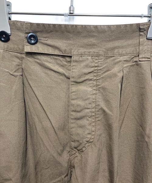 MHL（マーガレットハウエル）MHL (エムエイチエル) タックパンツ ブラウン サイズ:3の古着・服飾アイテム