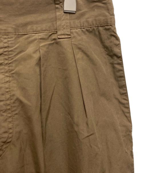 MHL（マーガレットハウエル）MHL (エムエイチエル) タックパンツ ブラウン サイズ:3の古着・服飾アイテム