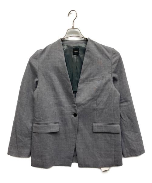 Spick and Span（スピック＆スパン）Spick and Span (スピック＆スパン) ダブルクロスVカラージャケット グレー サイズ:38 未使用品の古着・服飾アイテム