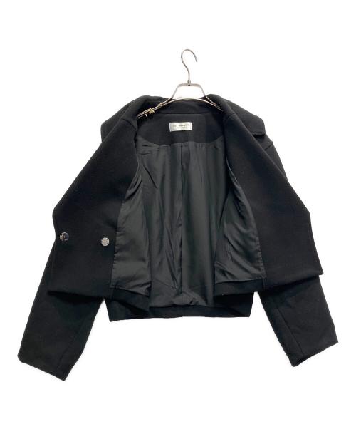 L.B CANDY STOCK（エルビーキャンディストック）L.B CANDY STOCK (エルビーキャンディストック) ビジューダブルショートコート ブラック サイズ:FREEの古着・服飾アイテム