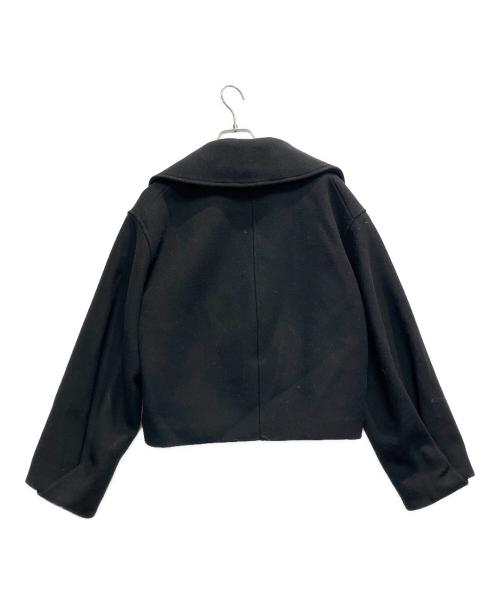 L.B CANDY STOCK（エルビーキャンディストック）L.B CANDY STOCK (エルビーキャンディストック) ビジューダブルショートコート ブラック サイズ:FREEの古着・服飾アイテム