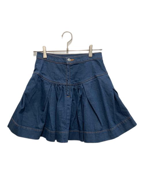 Vivienne Westwood RED LABEL（ヴィヴィアンウエストウッドレッドレーベル）Vivienne Westwood RED LABEL (ヴィヴィアンウエストウッドレッドレーベル) デニムミニスカート ブルー サイズ:2の古着・服飾アイテム