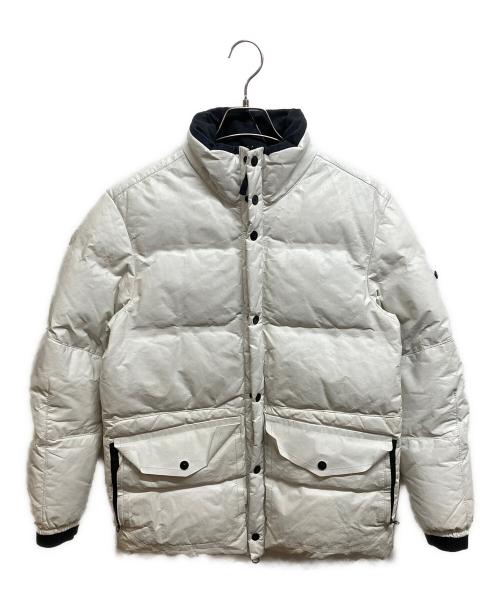 STONE ISLAND（ストーンアイランド）STONE ISLAND (ストーンアイランド) Featherweight Leather Down Jacket ホワイト サイズ:不明の古着・服飾アイテム
