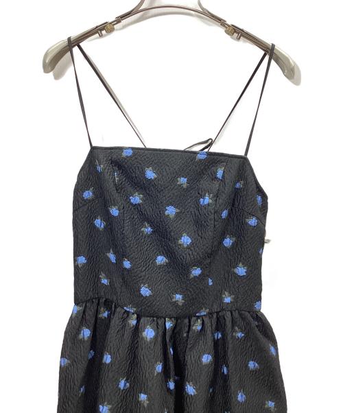 Snidel（スナイデル）Snidel (スナイデル) ジャガードキャミワンピース ネイビー 未使用品の古着・服飾アイテム